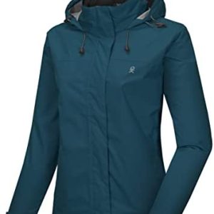 Little Donkey Andy Women’s Waterproof Rain Jacket Lightweight Outdoor Windbreaker Rain Coat Shell for Hiking, Travel