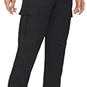 Bamulu Ladies’s Light-weight Mountaineering Pants Fast Dry Cargo Joggers Touring Water Resistant Pants with Zipper Pockets UPF 50