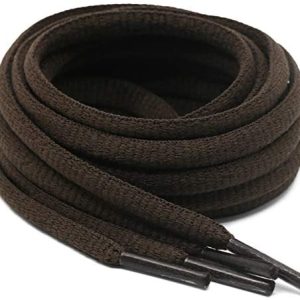 DELELE 2Pair Oval Footwear laces 42 Colours Half Spherical 1/4″Athletic ShoeLaces for Sport/Operating Footwear Shoe Strings