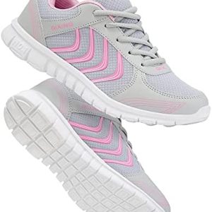 Alicegana Women’s Athletic Road Running Lace up Walking Shoes Comfort Lightweight Fashion Sneakers Breathable Mesh Sports Tennis Shoes
