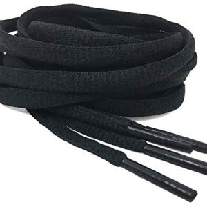 DELELE 2Pair Oval Footwear laces 42 Colours Half Spherical 1/4″Athletic ShoeLaces for Sport/Operating Footwear Shoe Strings