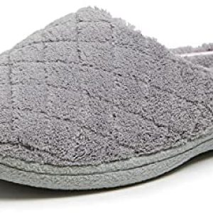 Dearfoams Girls’s Leslie Quilted Terry Clog Slipper