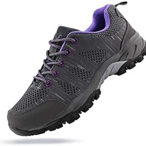Jabasic Ladies Mountaineering Footwear Breathable Knit Athletic Out of doors Sneakers