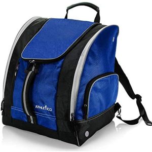 Athletico Ski Boot Bag – Skiing and Snowboarding Travel Luggage – Stores Gear Including Jacket, Helmet, Goggles, Gloves & Accessories – Venting and Grommets for Snow Drainage